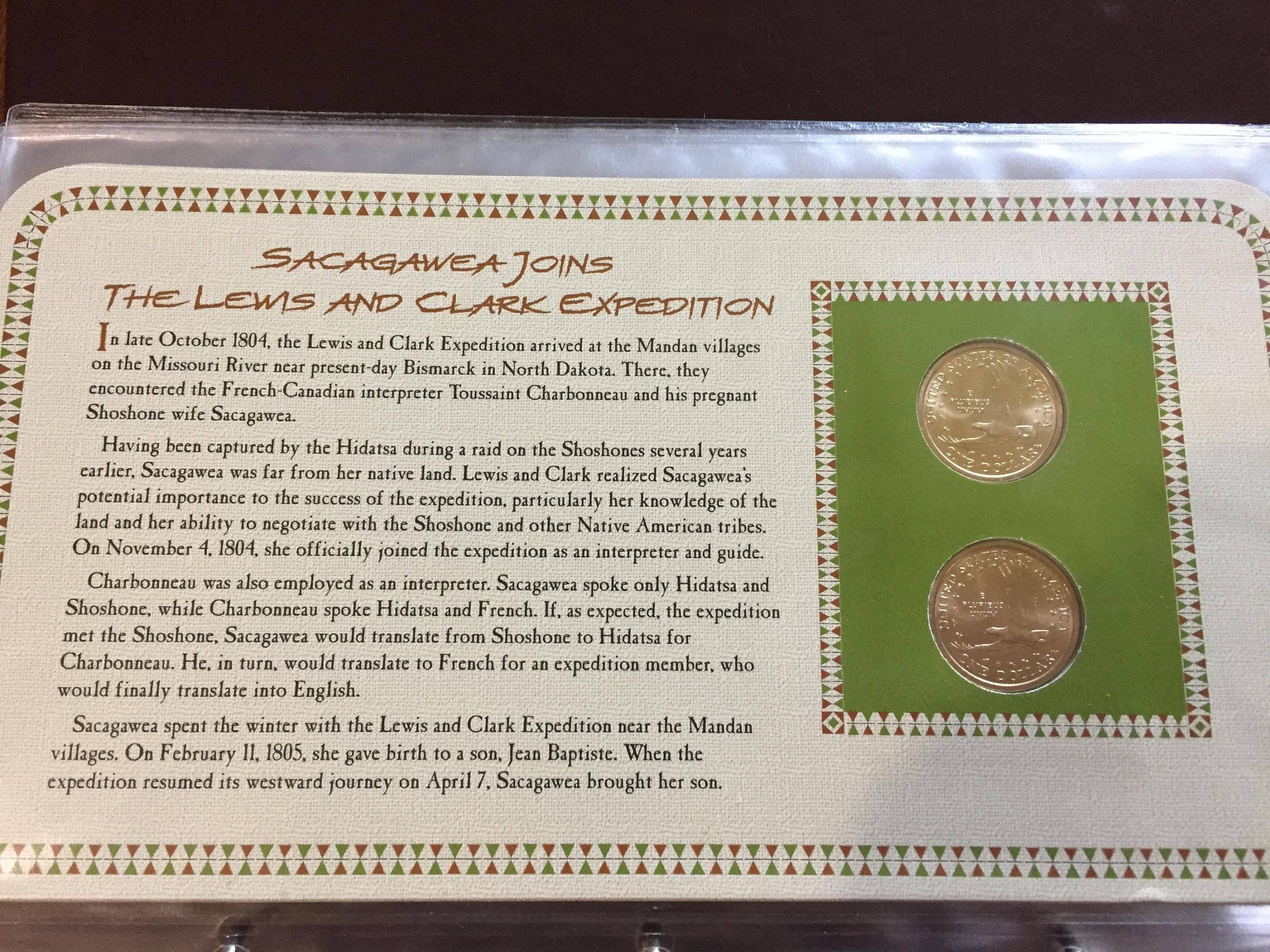 2013 P/&D Native American One Dollar Coin Sacagawea Treaty With The Delawares