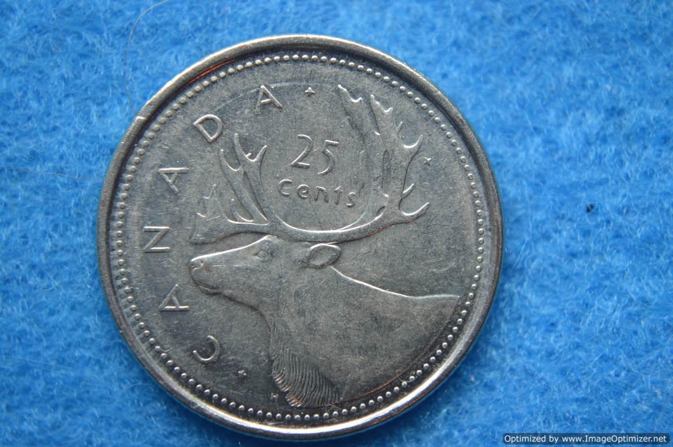 Canada Queen Elizabeth II quarter 50th Anniversary 19522002 P For
