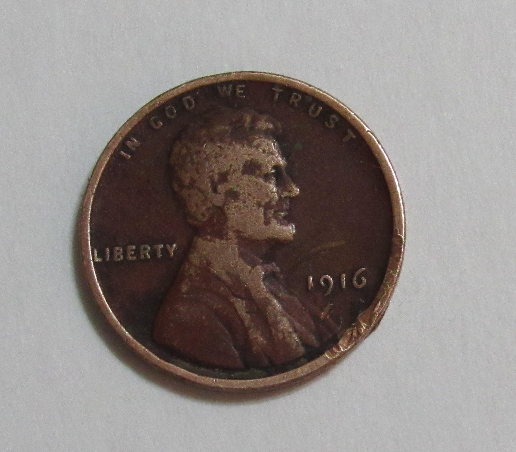 1916 1 Cent Lincoln Wheat For Now Online Item 1916 1 Cent Lincoln Wheat