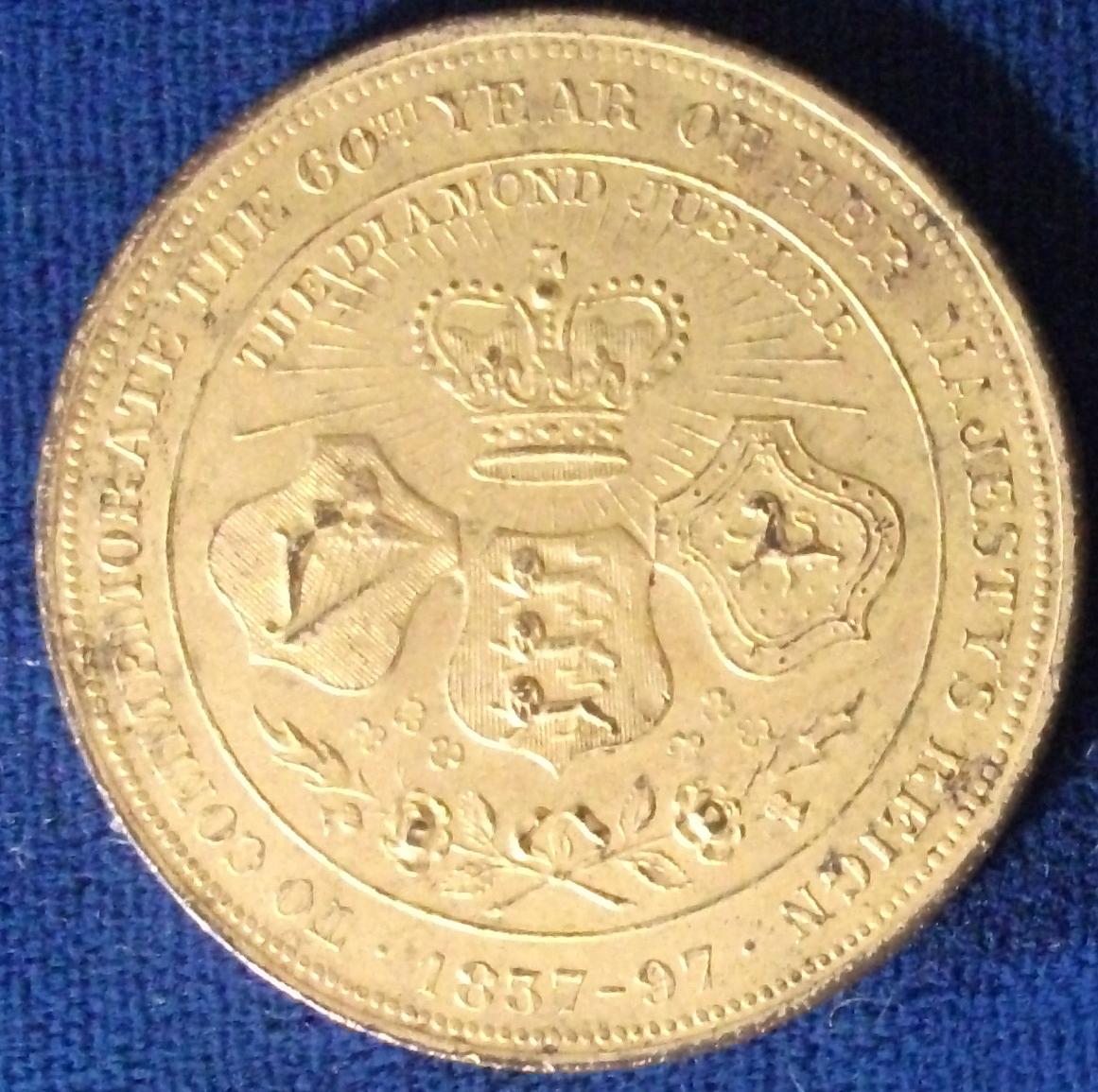 1897 60 Years of Queen Victoria's Reign, 4 Generations XF+ For Sale