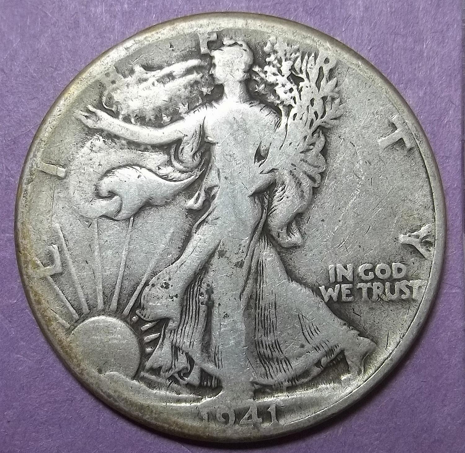 1941 P Walking Liberty Half Dollar Lot WHDwh - For Sale ...