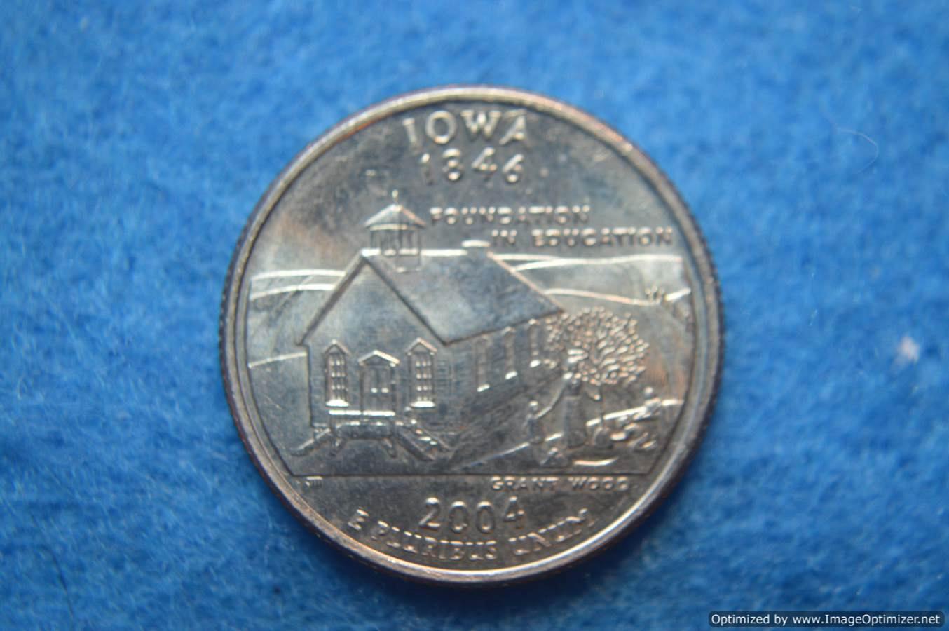 2004 D Iowa 50 States and Territories Quarters For Sale, Buy Now