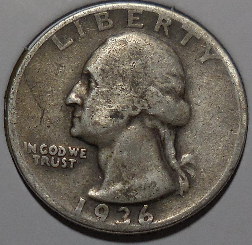 1936-D WASHINGTON QUARTER