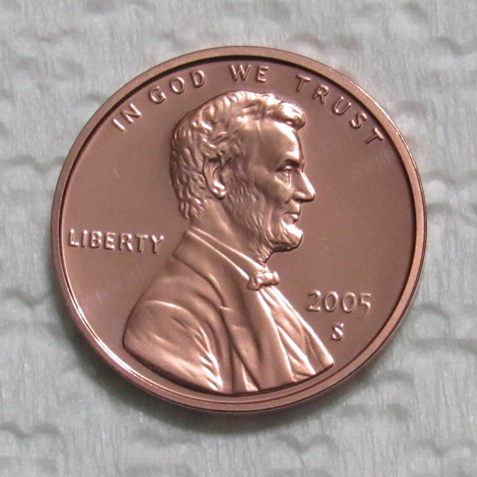 2005-S 1 Cent - Lincoln Memorial Cent - For Sale, Buy Now Online - Item ...