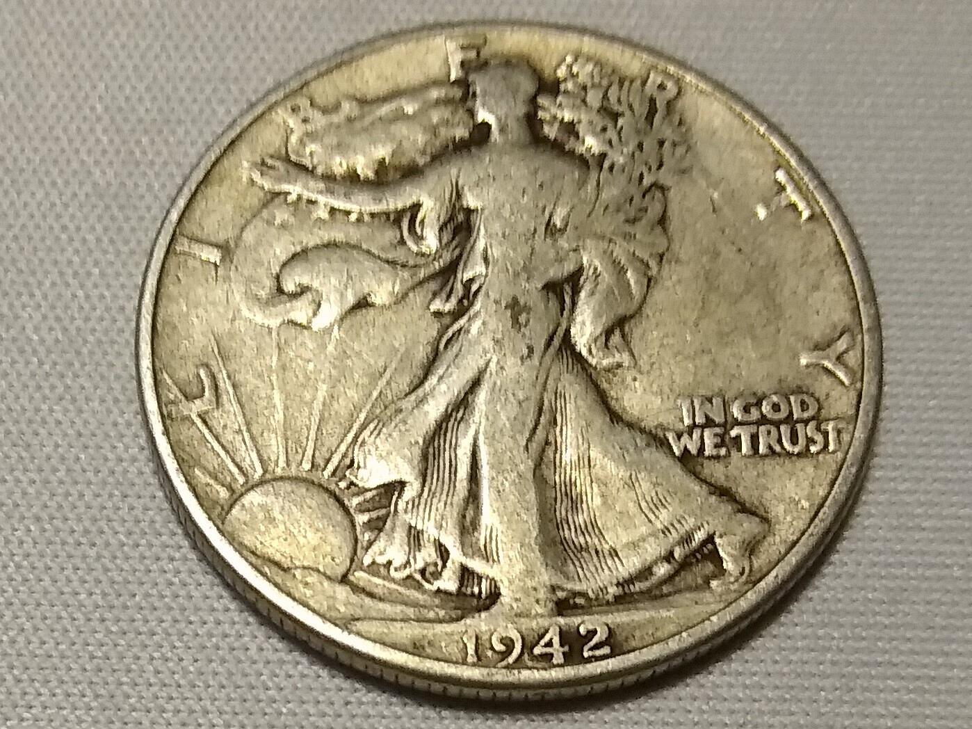 1942 Walking Liberty Half Dollar