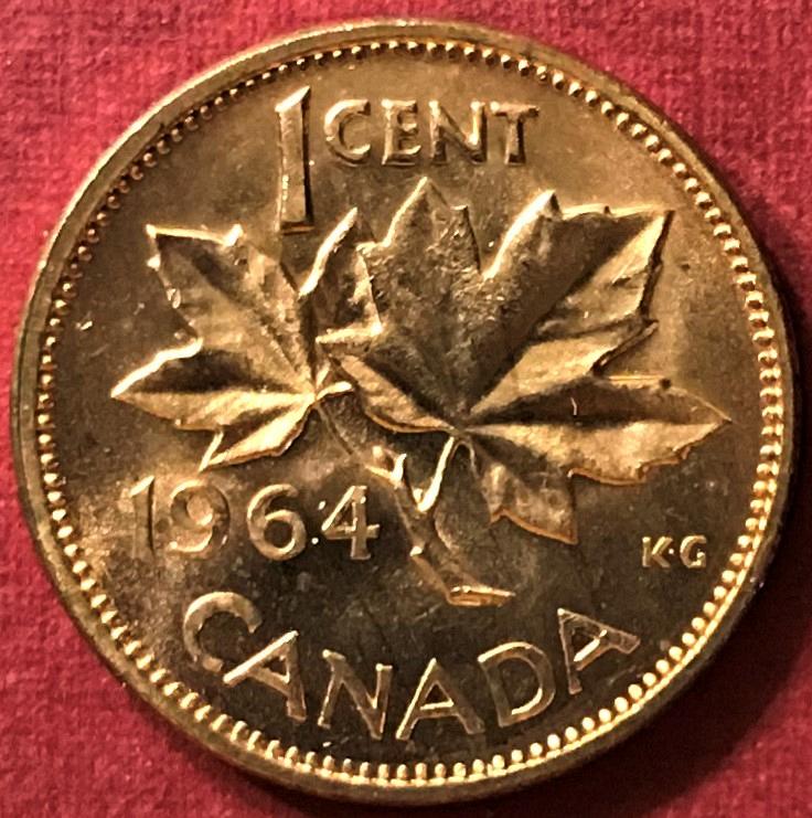 1964 canadian penny 1964 canadian penny
