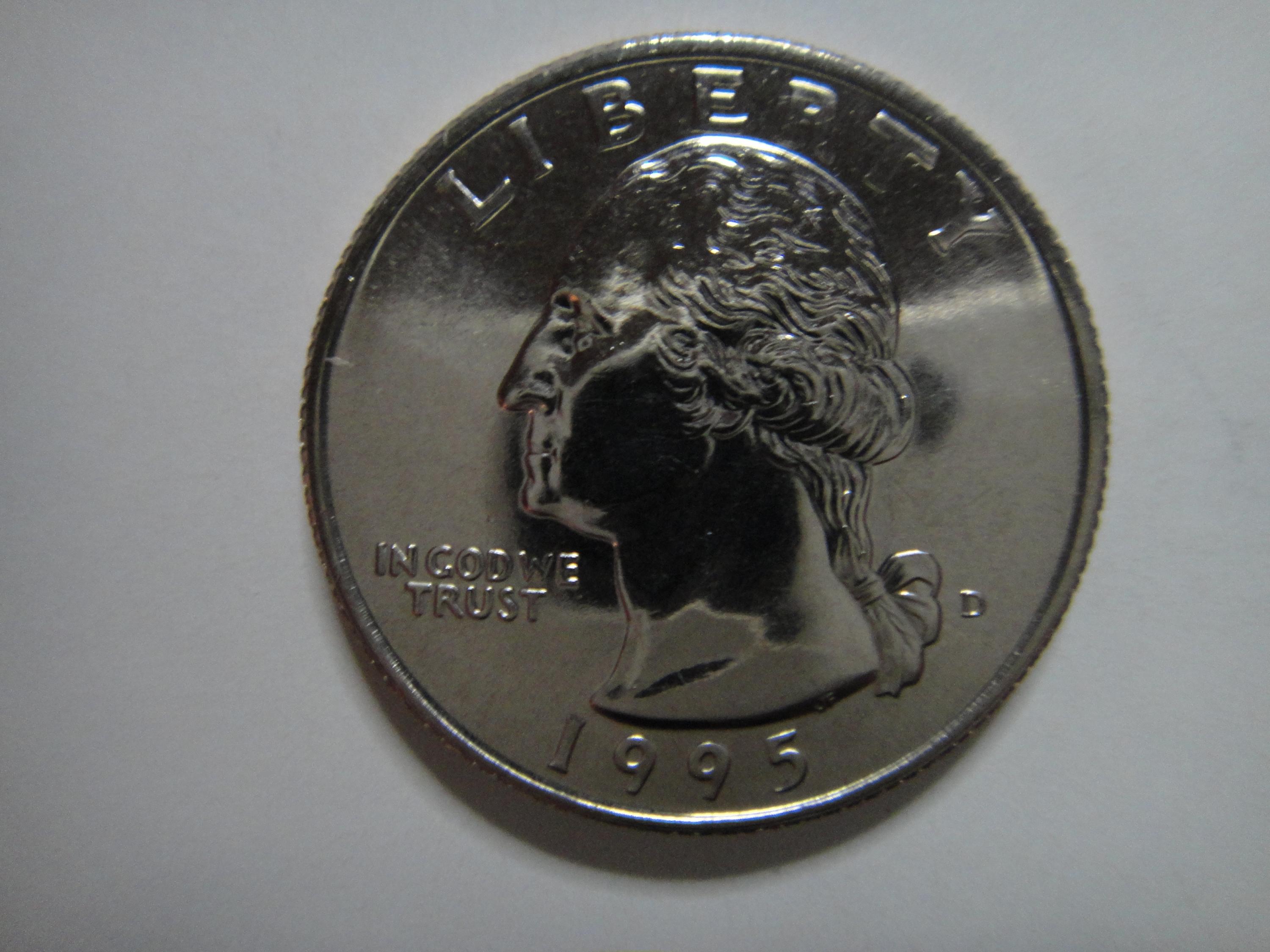 1995 D Quarter Value - 61p38y1