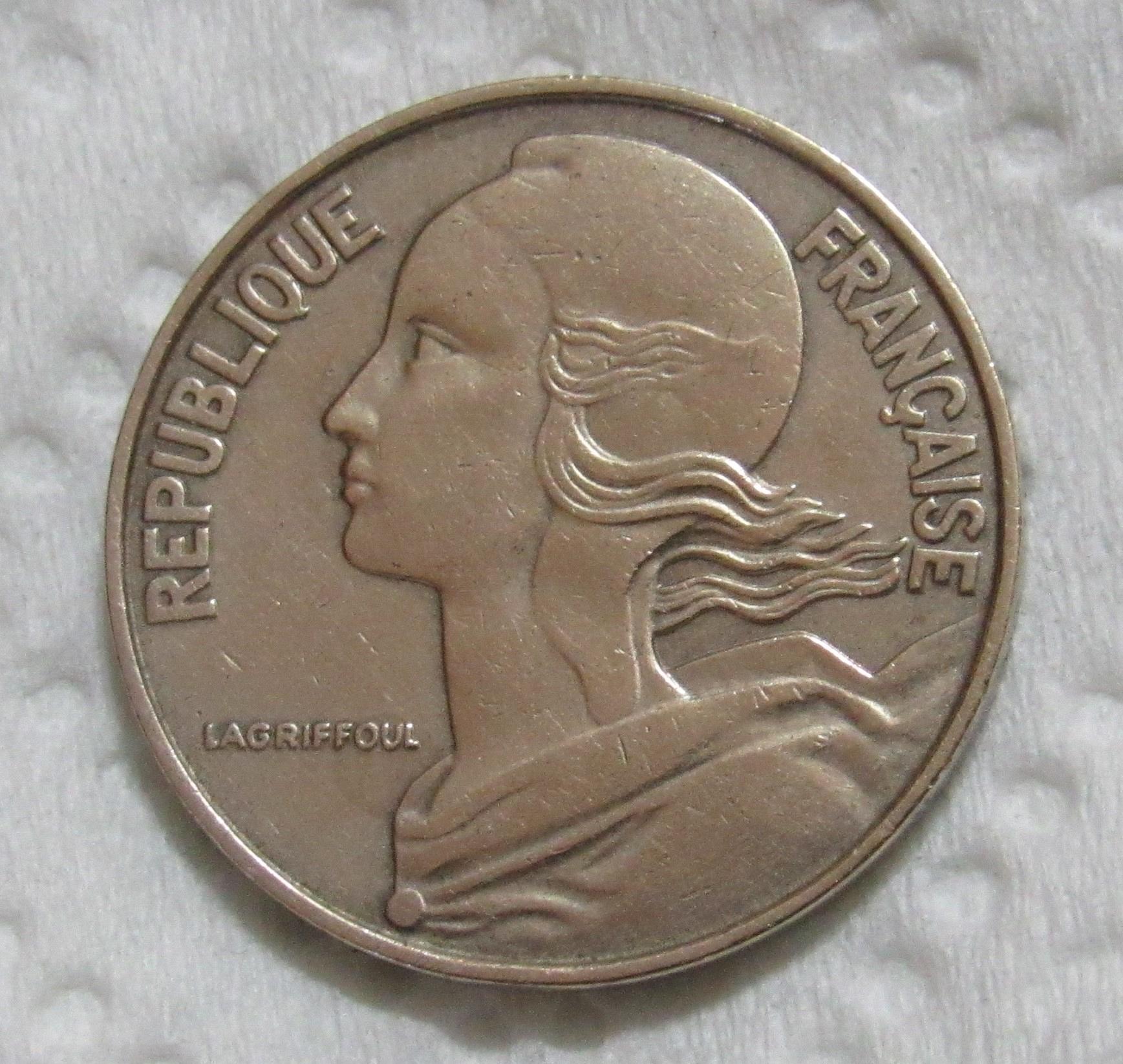 Pièce De 20 Centimes De Franc 1964