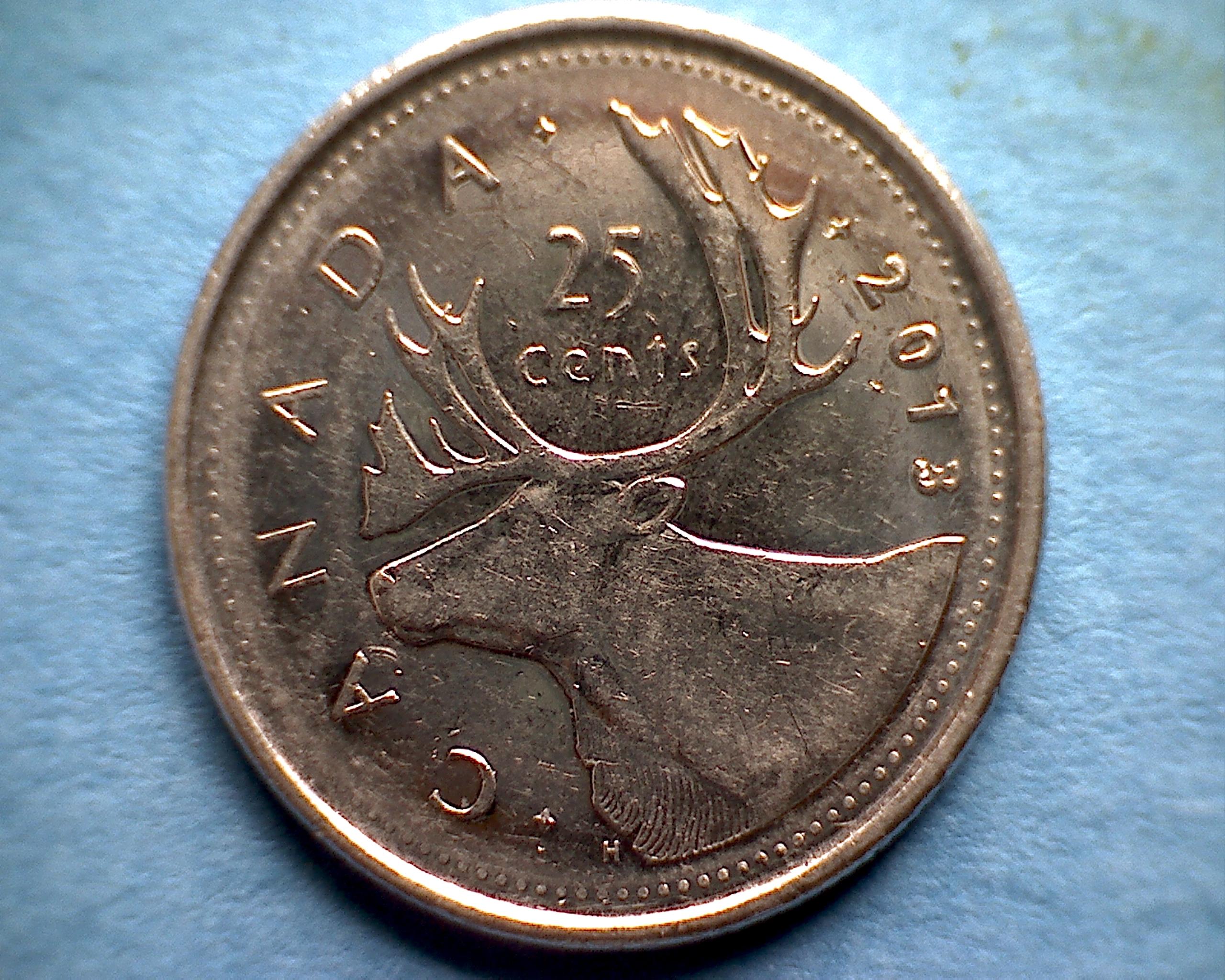 2013 ML CANADA TWENTY FIVE CENTS QUEEN ELIZABETH 11 For Sale Buy