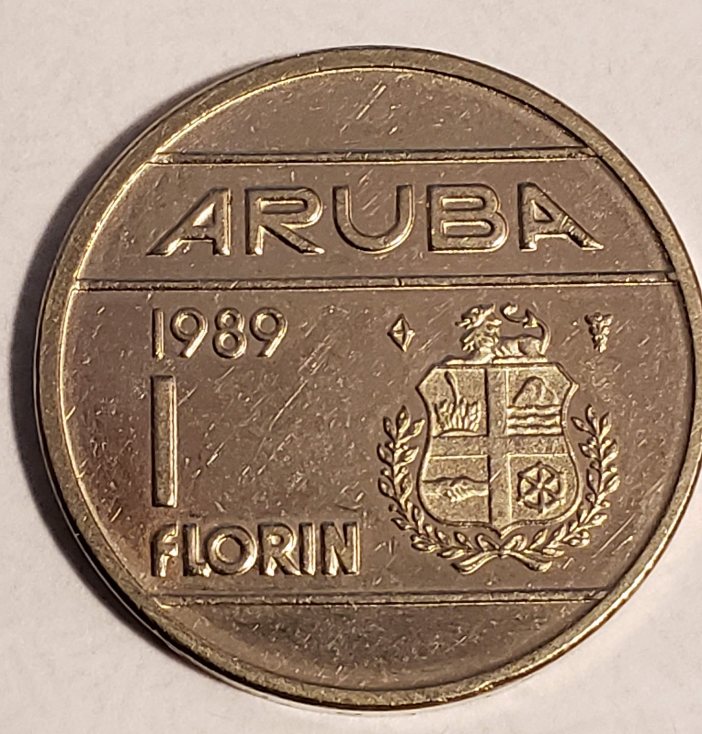 1989 Aruba 1 Florin For Sale Buy Now Online Item 393307 1989-aruba-1-florin-for-sale-buy-now-online-item-393307