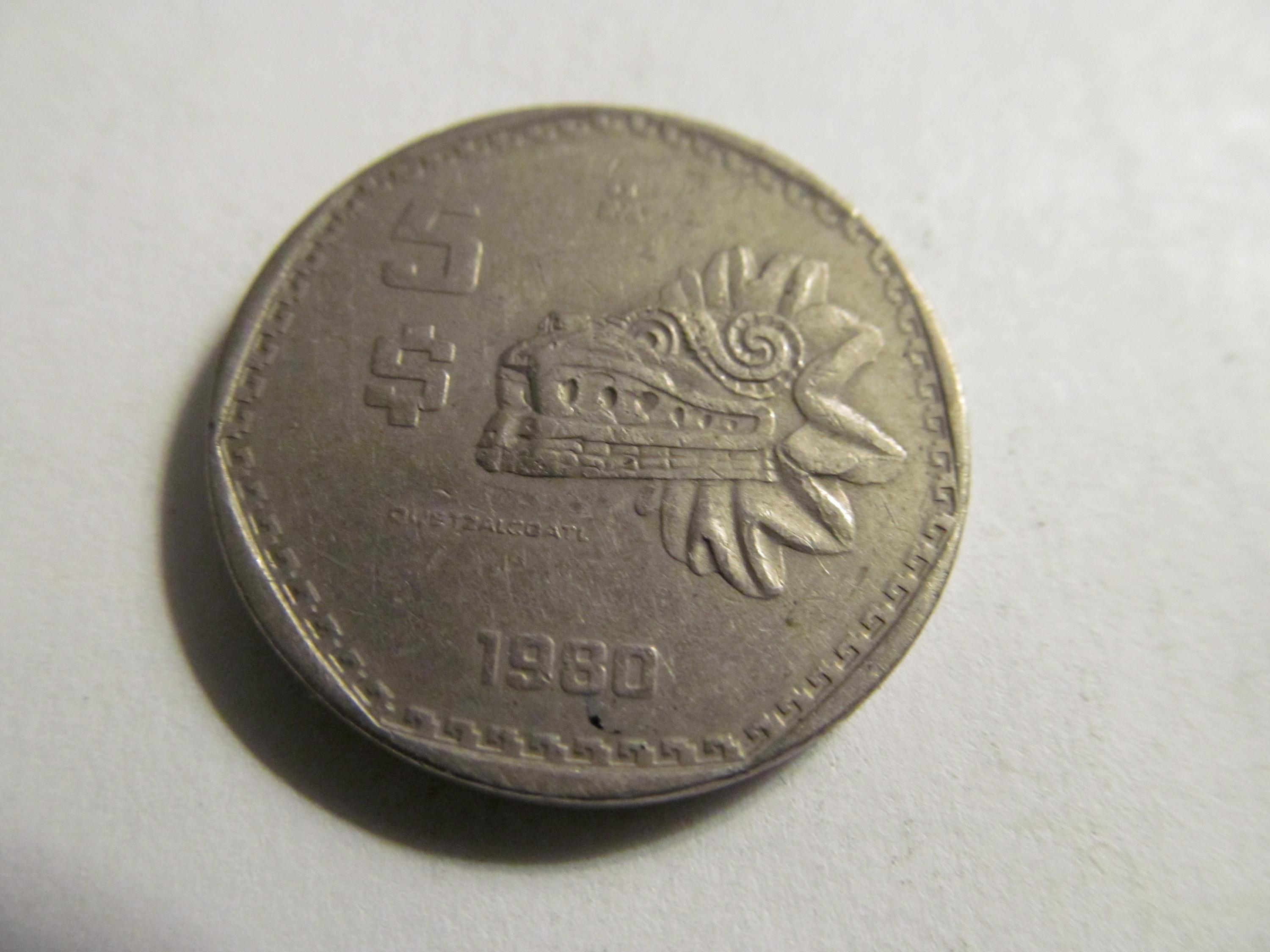 Mexico 1980 5 Pesos 191 14 For Sale Buy Now Online Item 404022 Mexico 1980 5 Pesos 191 14 For Sale Buy Now Online Item 404022