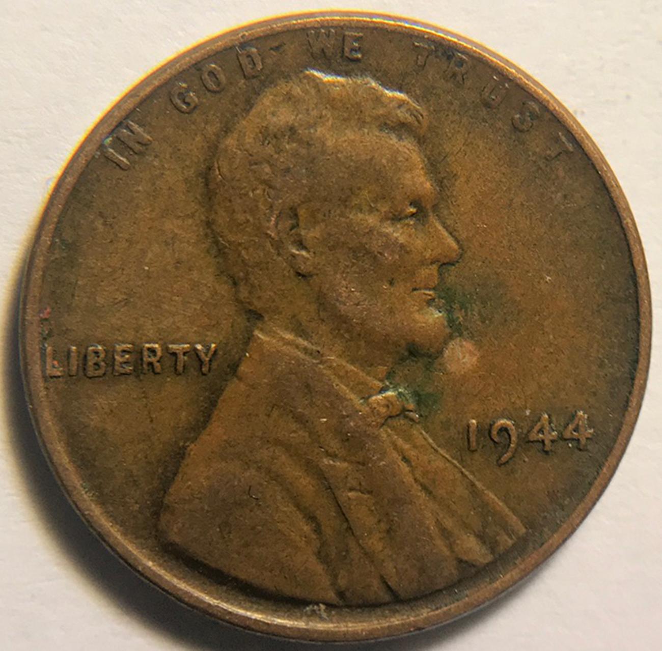 1944 Lincoln Wheat Cent Bronze Composite Penny "War Penny". V1P4R1 ...
