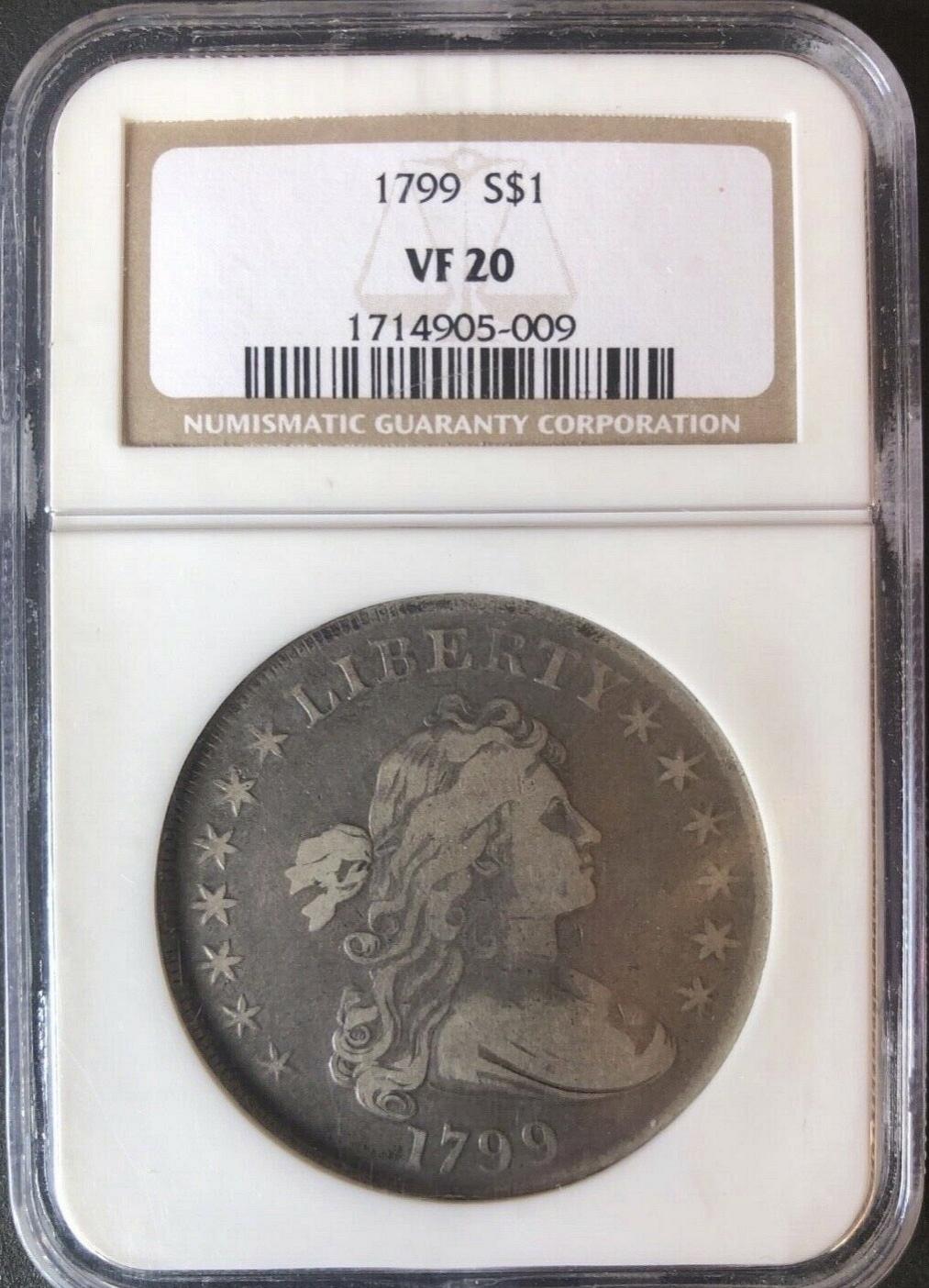 1799 P DRAPED BUST SILVER DOLLAR For Sale, Buy Now Online Item 417442