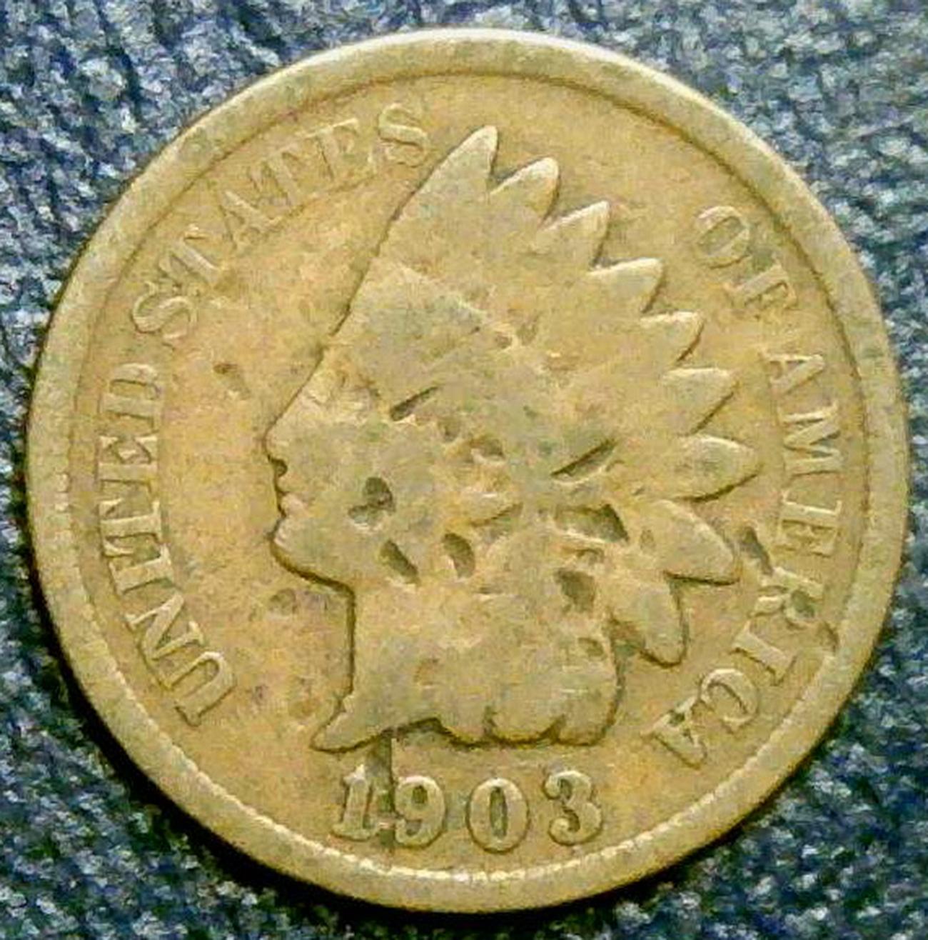 1903 Indian Head Cent Bronze Composite Penny. V1P10R3 - For Sale, Buy ...