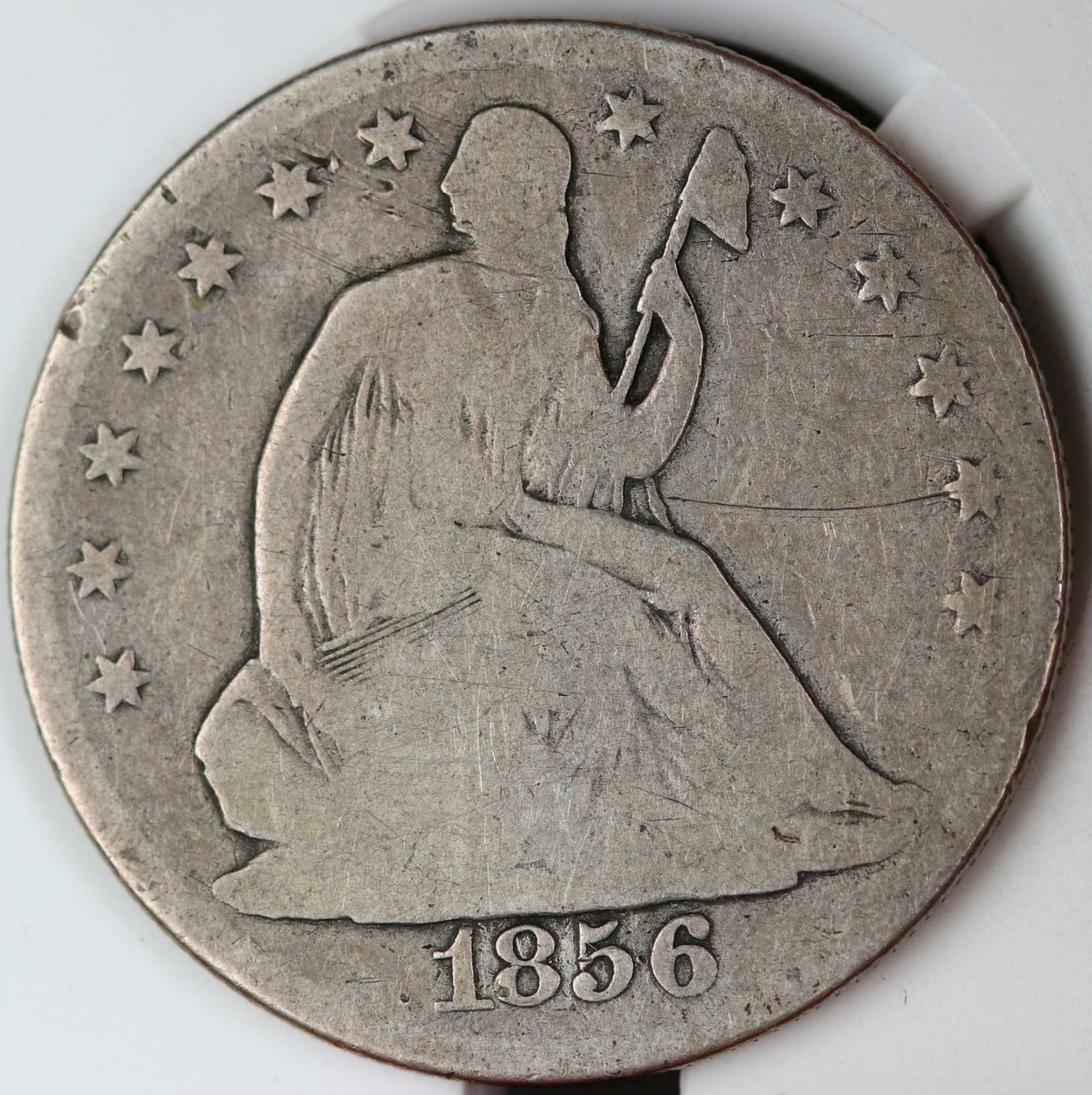 1856 O Silver Seated Liberty Silver Half Dollar - For Sale, Buy Now