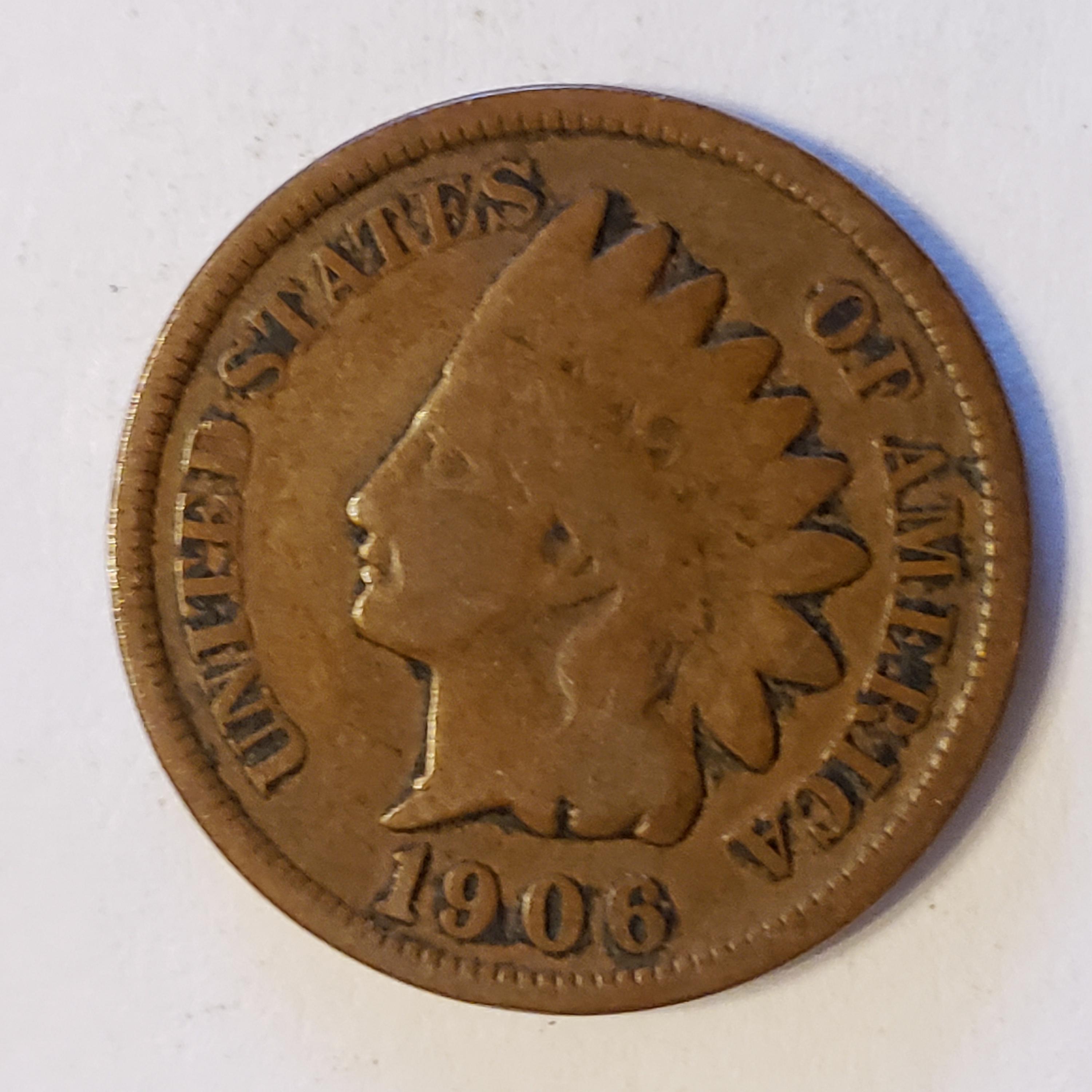 1906 Indian cent - For Sale, Buy Now Online - Item #437619
