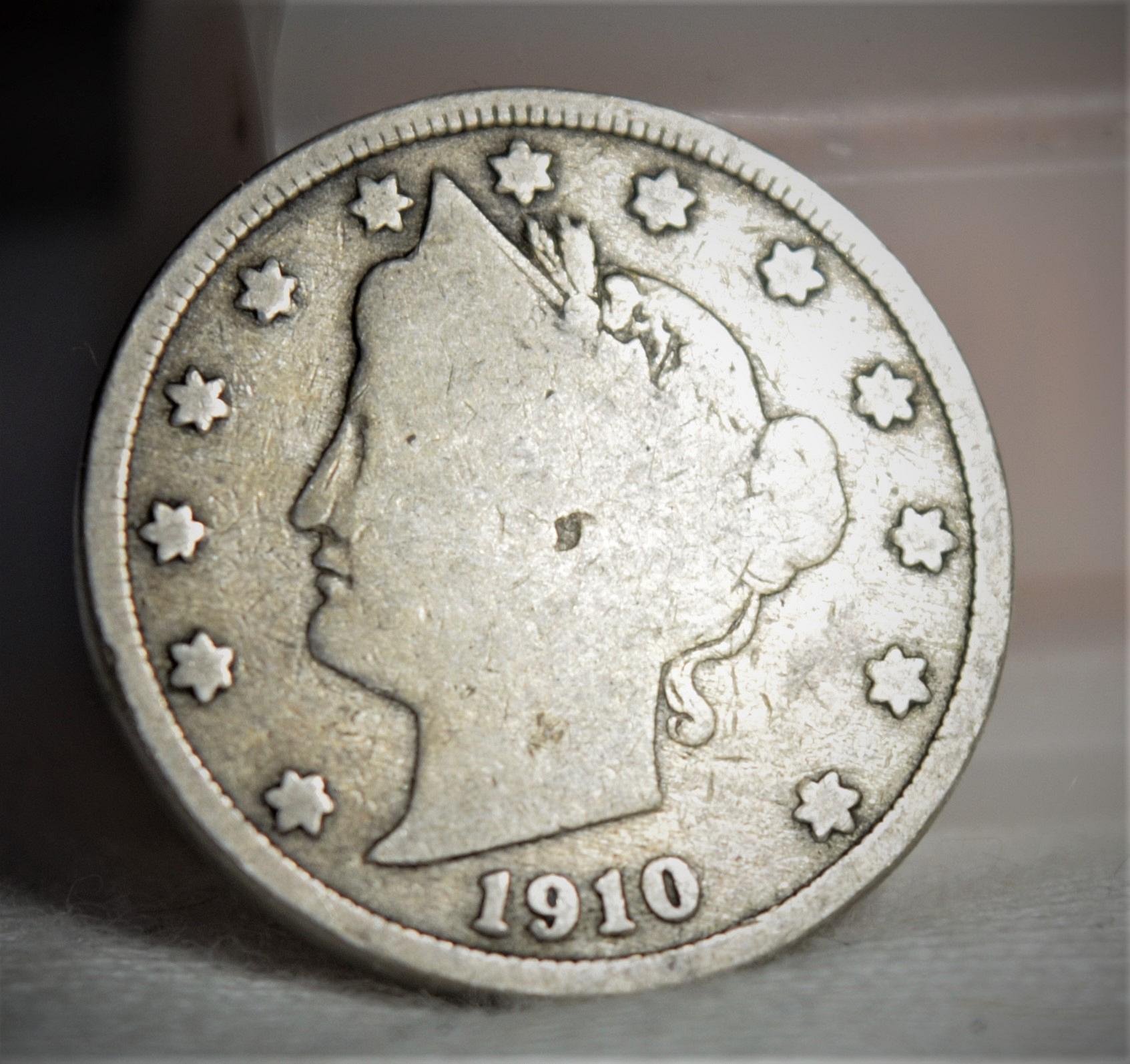 1910 Liberty V Nickel G For Sale, Buy Now Online Item 453680