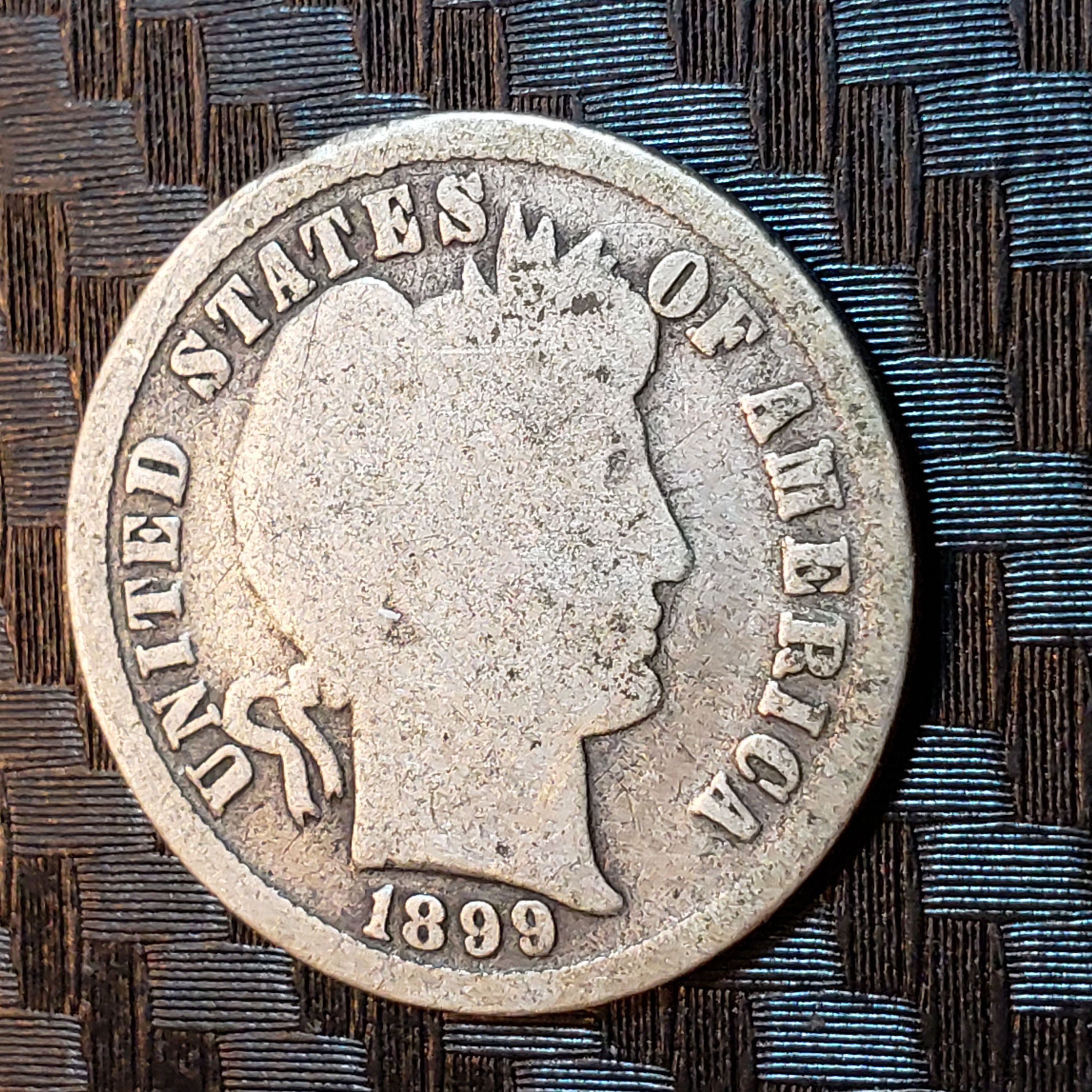1899 P Barber Dime For Sale Buy Now Online Item 494816
