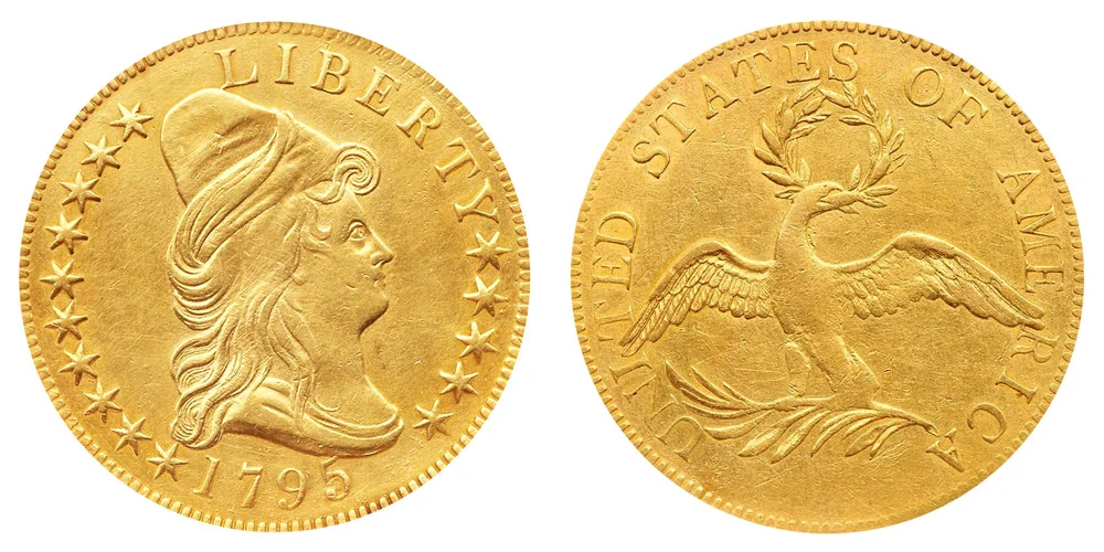 Golden  Side 3年生苗 結実確認済 10号スリット 苗 1795 Turban Head Gold $10 Eagle 13 Leaves Small Eagle - Capped