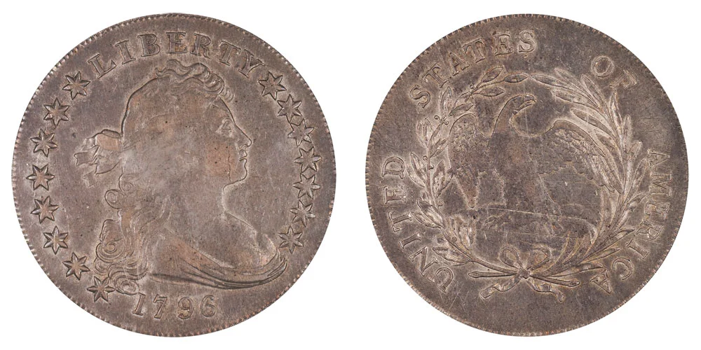silver700以上800未満銀塊 1796 Draped Bust Silver Dollar Small Date - Small Letters Coin
