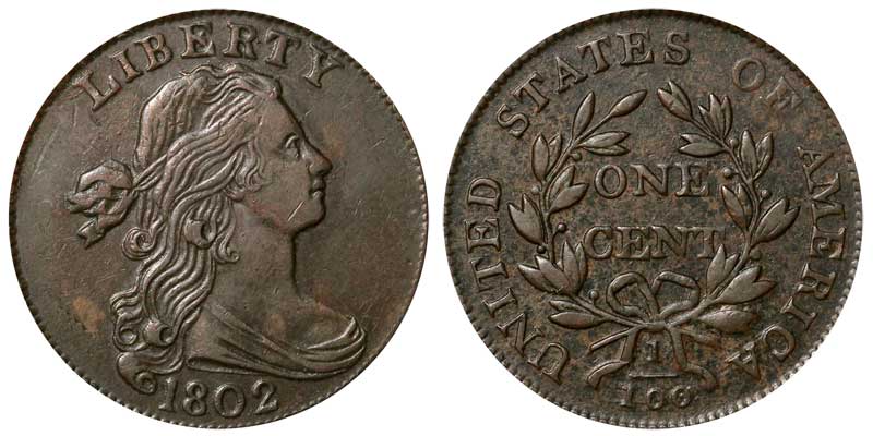 1802 Draped Bust Large Cent All Varieties Early Copper Penny Coin
