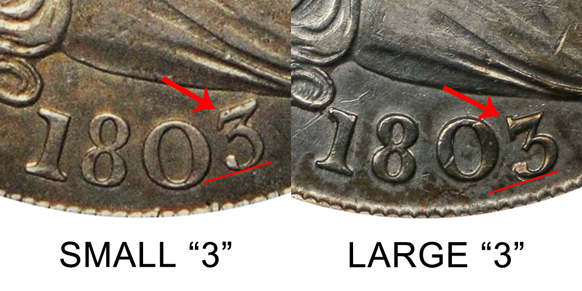 1803 Draped Bust Silver Dollar All Varieties Coin Value Prices 