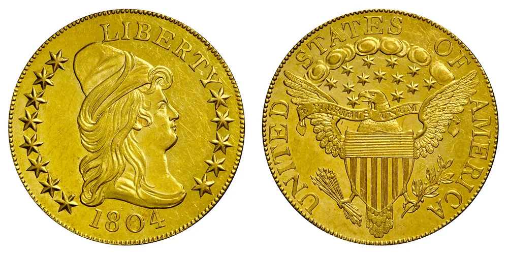 1804 Turban Head Gold $10 Eagle Plain 4 - Proof - Restrike