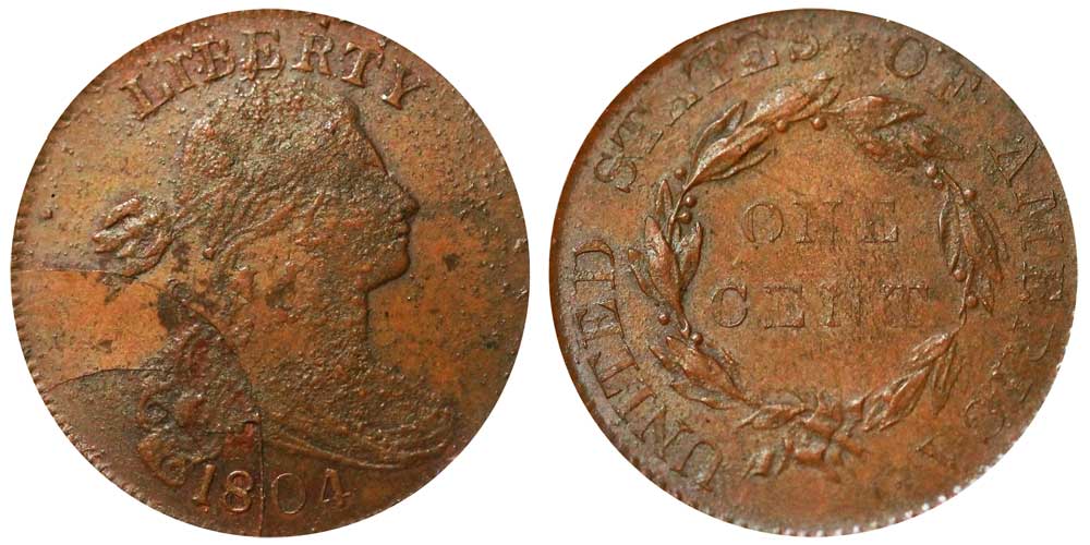 1804 Draped Bust Large Cent Unoffical Restrike of 1860 Early
