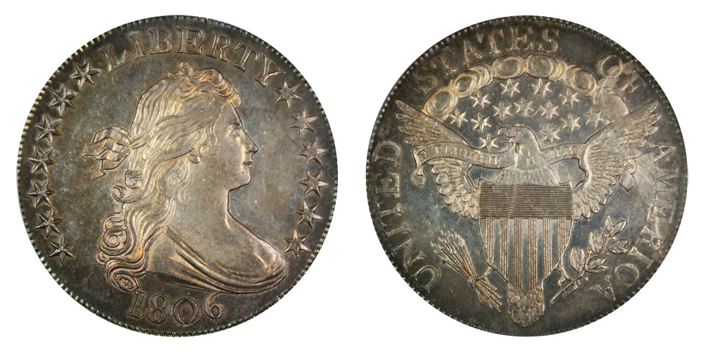 1806 Draped Bust Half Dollar All Varieties Heraldic Eagle Reverse