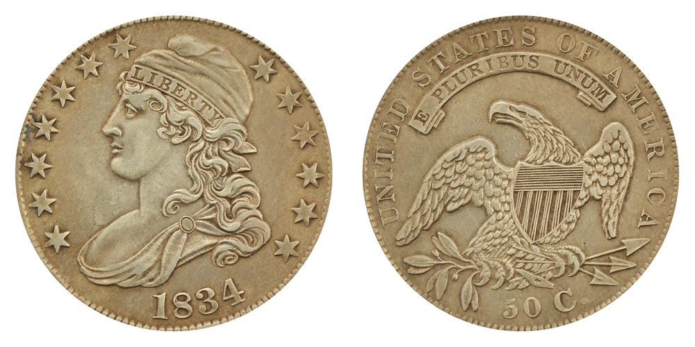 ⭐️ 1834 Capped Bust Half Dollar Large Date - Small Letters Lettered