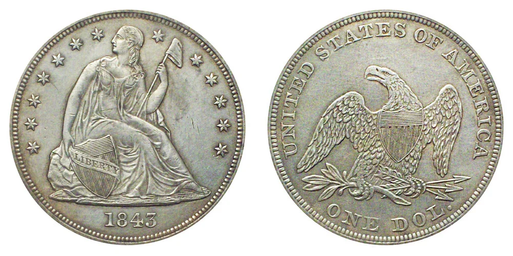 銀杯 1843-seated-liberty-silver-