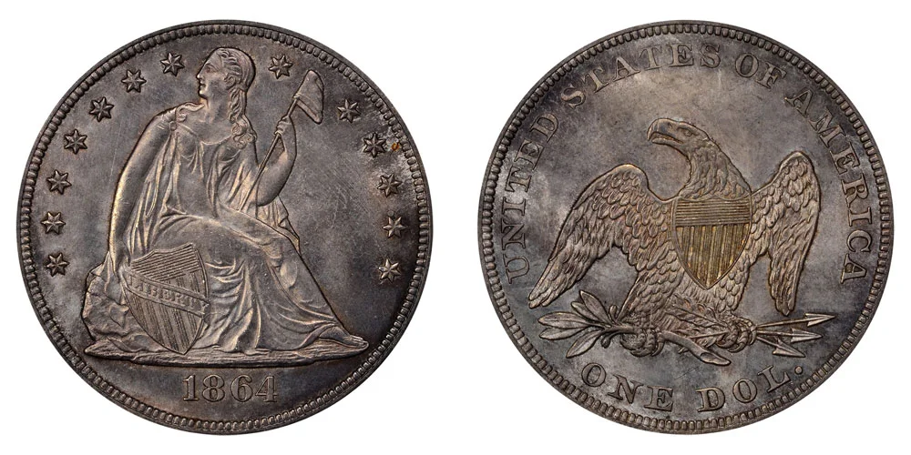 スラヴァ　SLAVA TCH 宇宙で見る　複製　希少　レア　絵　絵画　額 1864-seated-liberty-silver-