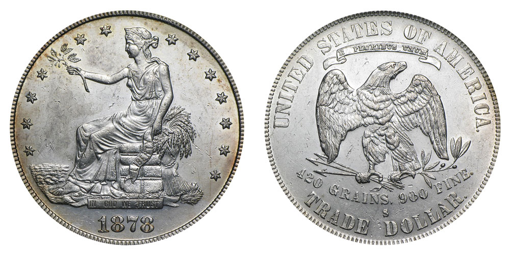 1878 S Trade Silver Dollar Coin Value Prices, Photos & Info