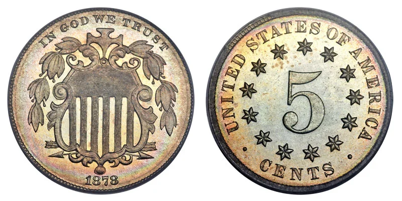 先生! 1〜5 1878-shield-nickel.webp