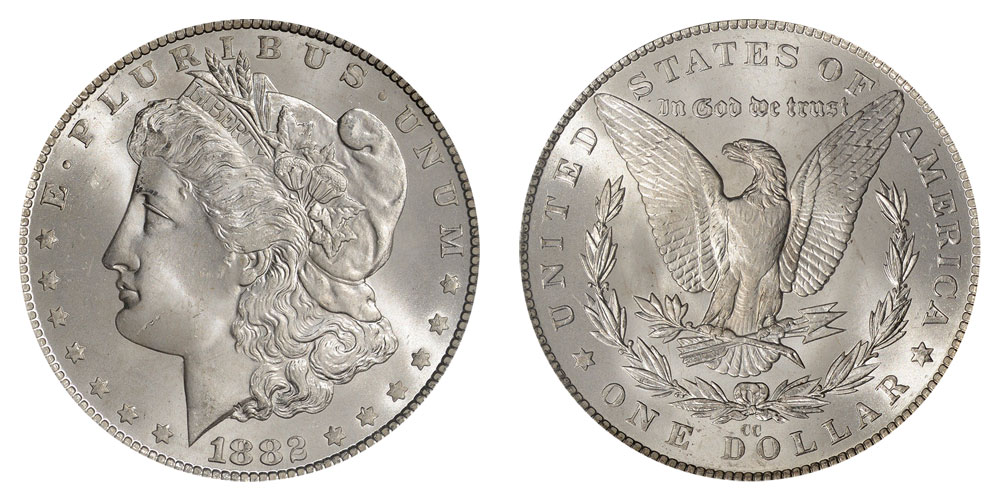 1882 CC Morgan Dollar Coin Value, Prices & Info | USA Coin Book