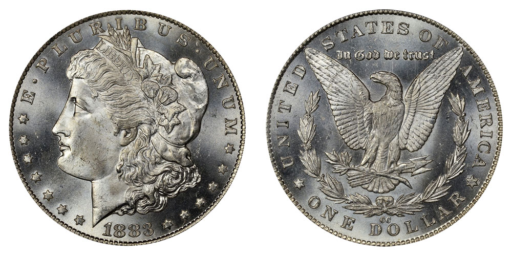 1883 Morgan Dollar モルガンダラー 1883 CC Morgan Silver Dollar Coin Value Prices, Photos & Info