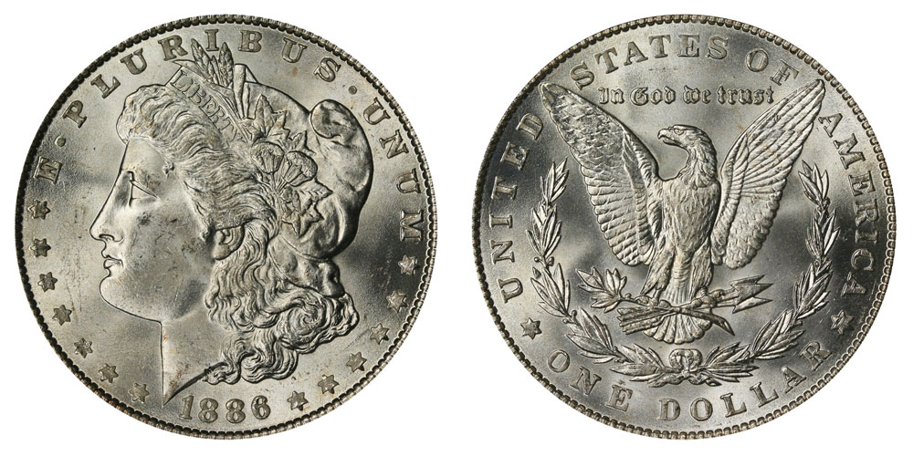 1886 Morgan Silver Dollar Coin Value Prices, Photos & Info