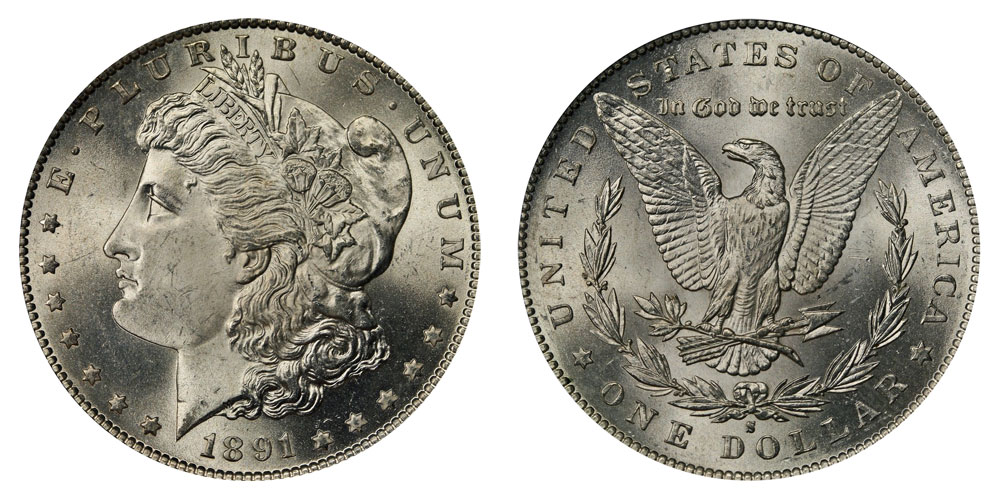   モントリオール size.S 1891 S Morgan Silver Dollar Coin Value Prices, Photos & Info