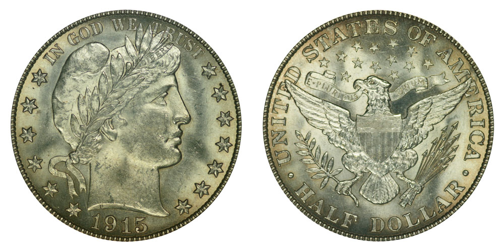 1915 Barber Half Dollar Coin Value Prices, Photos & Info