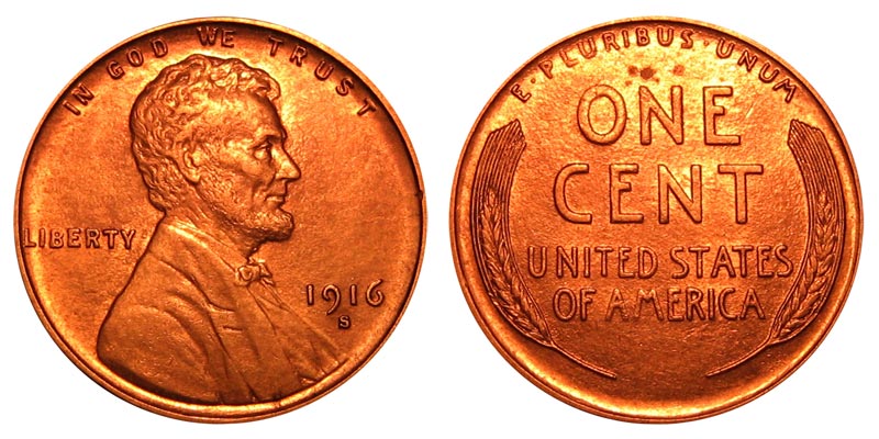1916 S Lincoln Wheat Penny Coin Value Prices, Photos & Info