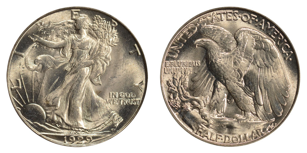 1929 D Walking Liberty Half Dollar Coin Value Prices, Photos & Info