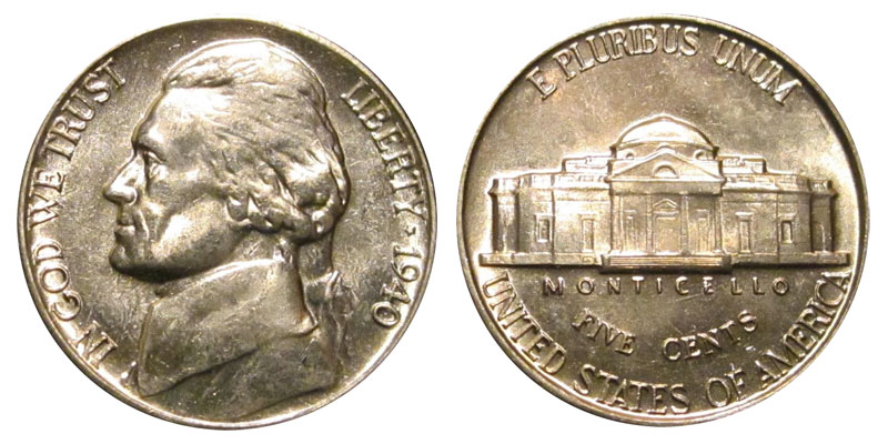 1940 Jefferson Nickel Coin Value Prices, Photos & Info