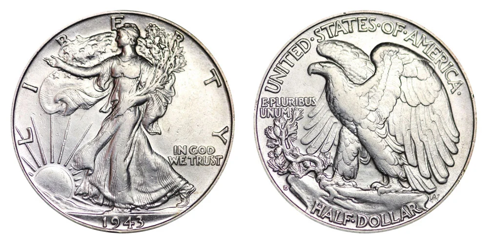 1943 D Walking Liberty Half Dollar Coin Value Prices, Photos & Info