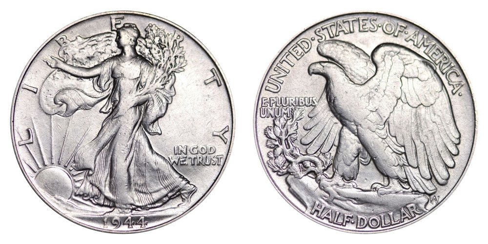 1944 Walking Liberty Half Dollar Coin Value Prices, Photos & Info