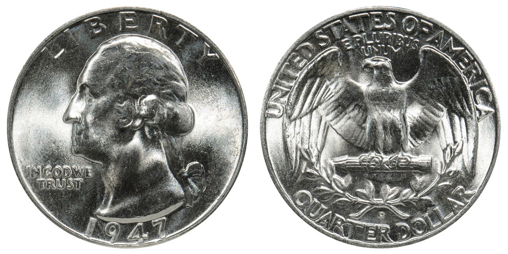 1947 D Washington Quarter Coin Value, Prices & Info | USA Coin Book