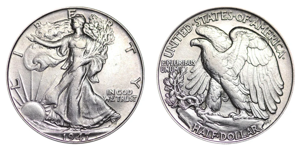 1947 Walking Liberty Half Dollar Coin Value Prices, Photos & Info