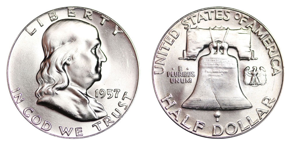 1957 Franklin Half Dollar Coin Value, Prices & Info | USA Coin Book