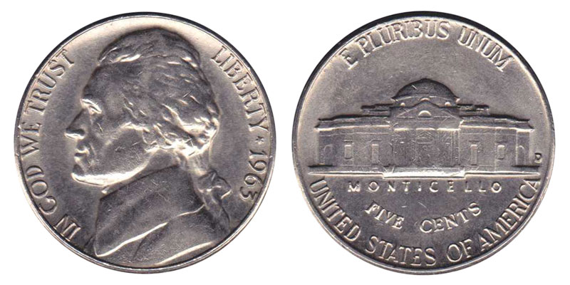 1963 D Jefferson Nickel Coin Value Prices, Photos & Info