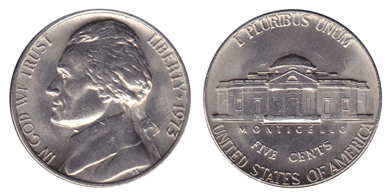 NXP製ICチップ MAX3355 EEUD 304 48個セット 1973 Jefferson Nickel Coin Value Prices, Photos & Info