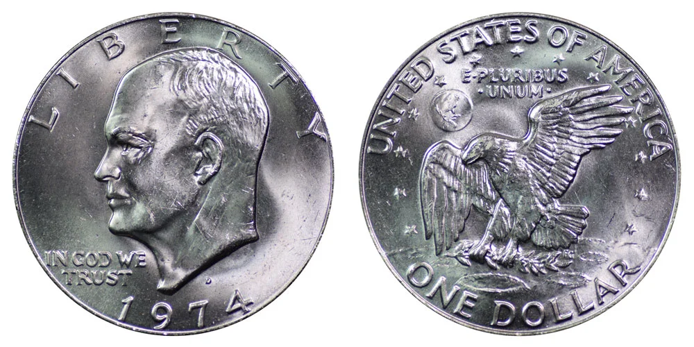 1974 D Eisenhower Dollar Coin Value Prices, Photos & Info